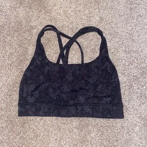 Lululemon Racer back Crossover Bra Size 2 Snake Print No Pads Included